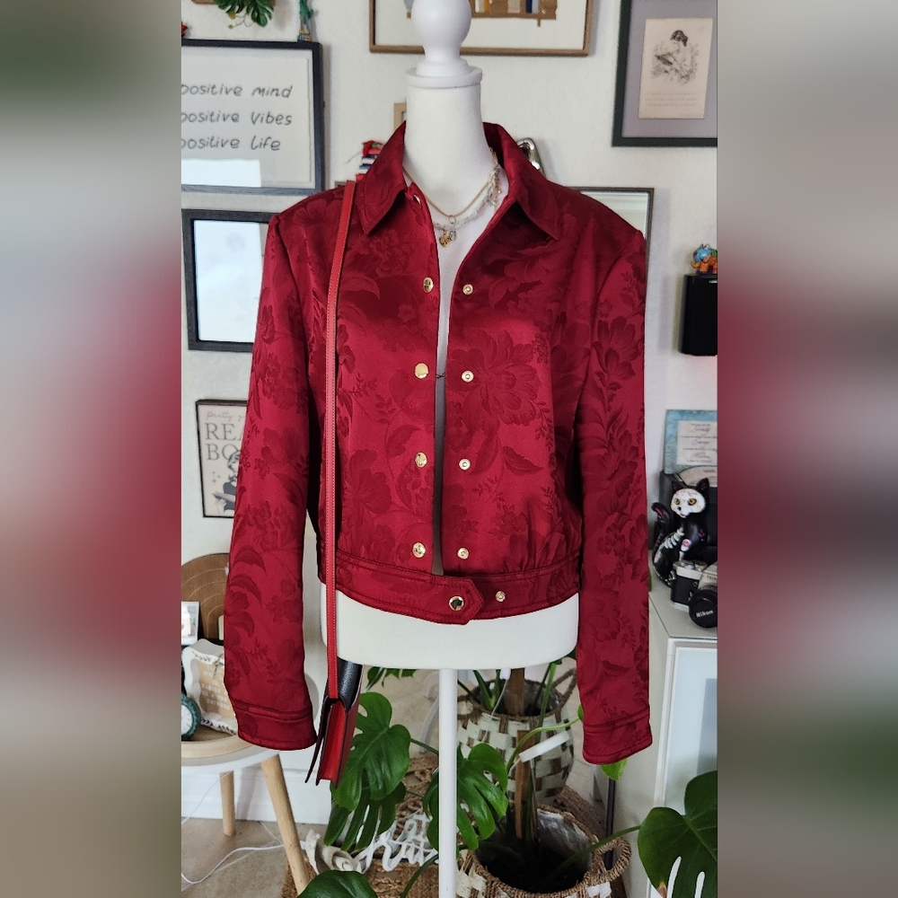 Zara Jacquard Bomber Jacket